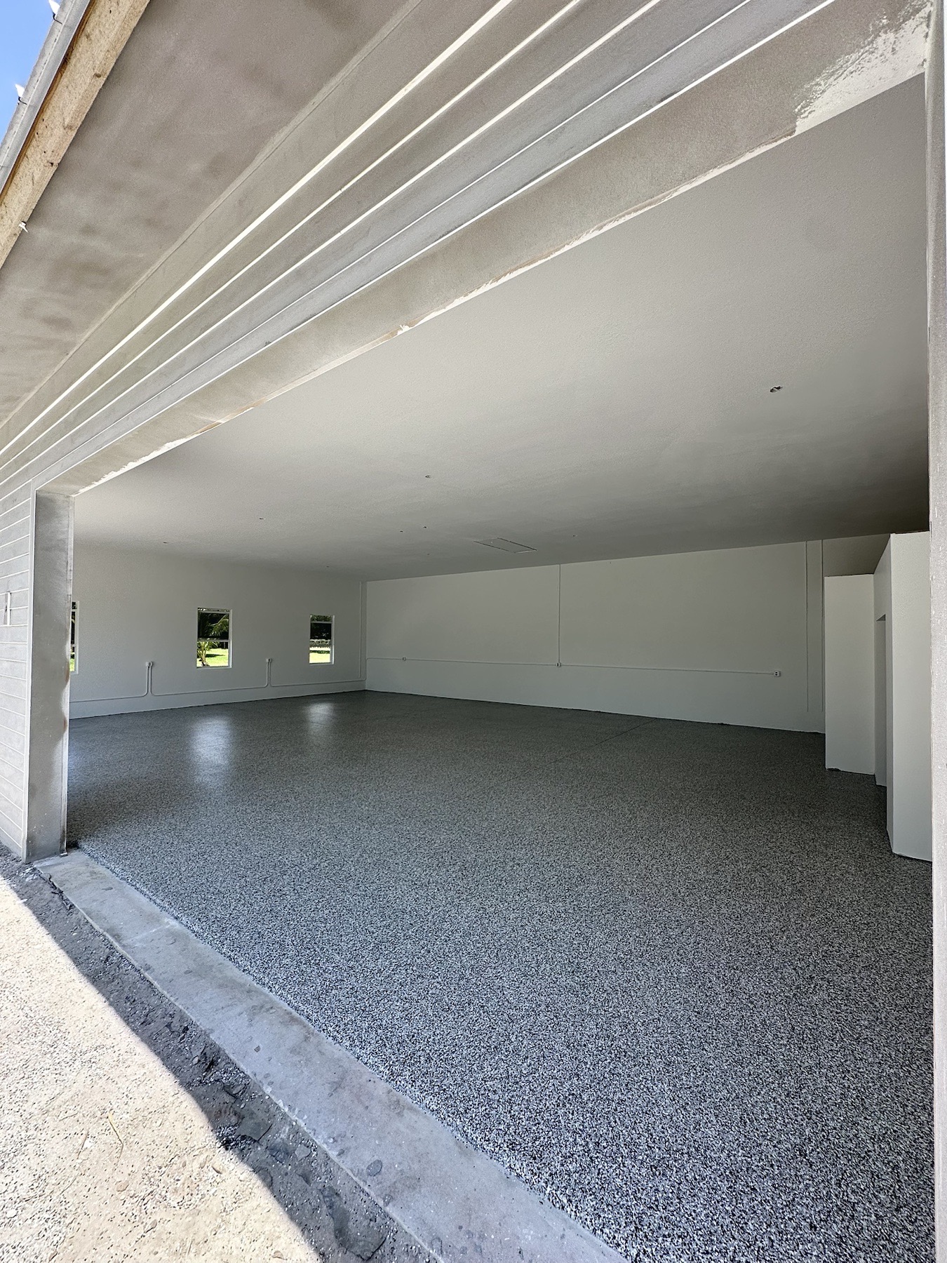 Garage Floor Transformation after coating