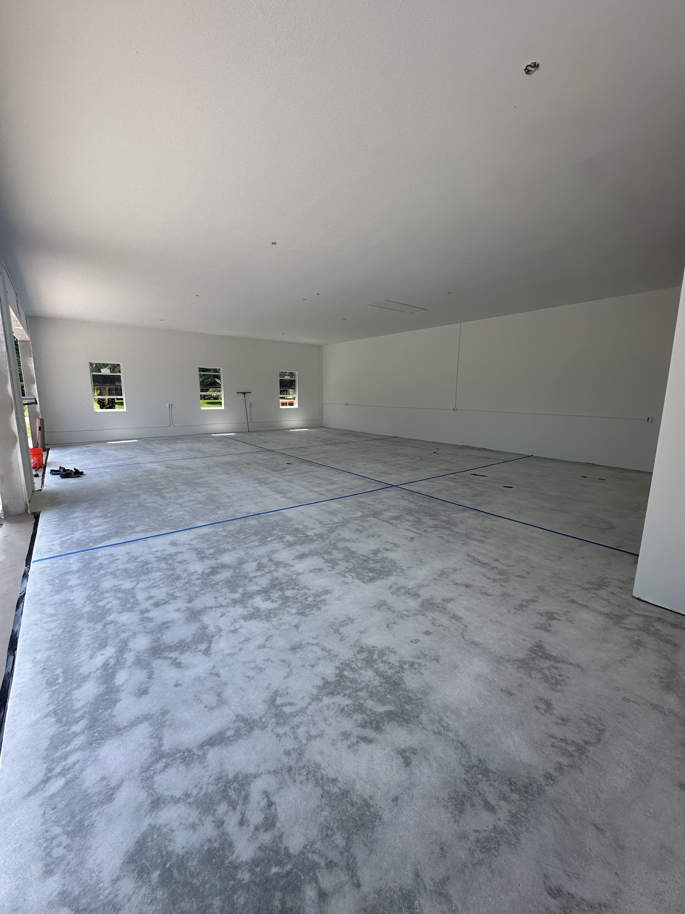 Garage Floor Transformation before coating